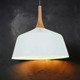 Industrial Pendant White, Medium, Adjustable Cord Industrial Pendant White, Medium, Adjustable Cord
